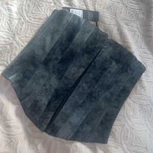 grey leather corset, size M, condition- New
